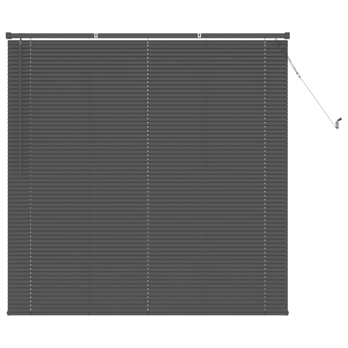 Persienner Sølvgrå 150 x 130 cm 25 mm PVC