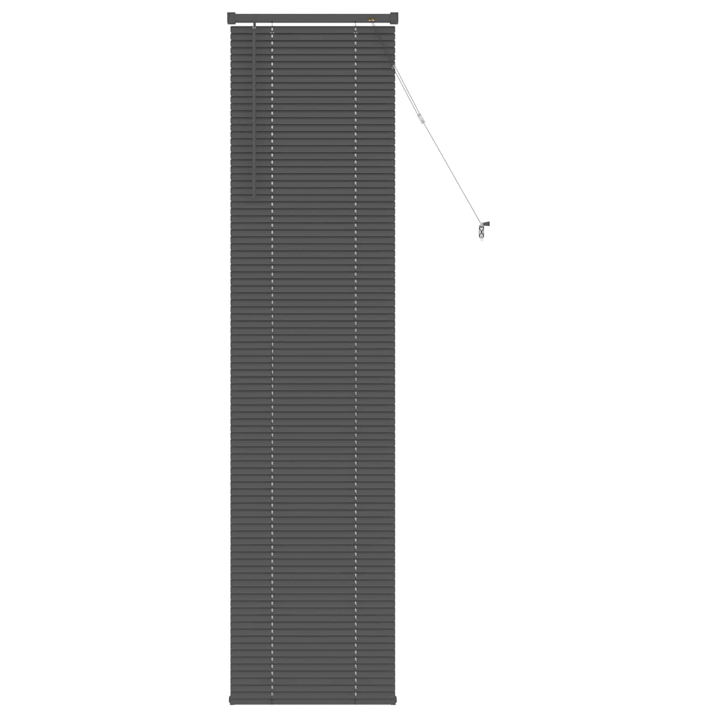 Persienner Sølvgrå 213 x 50 cm 25 mm PVC