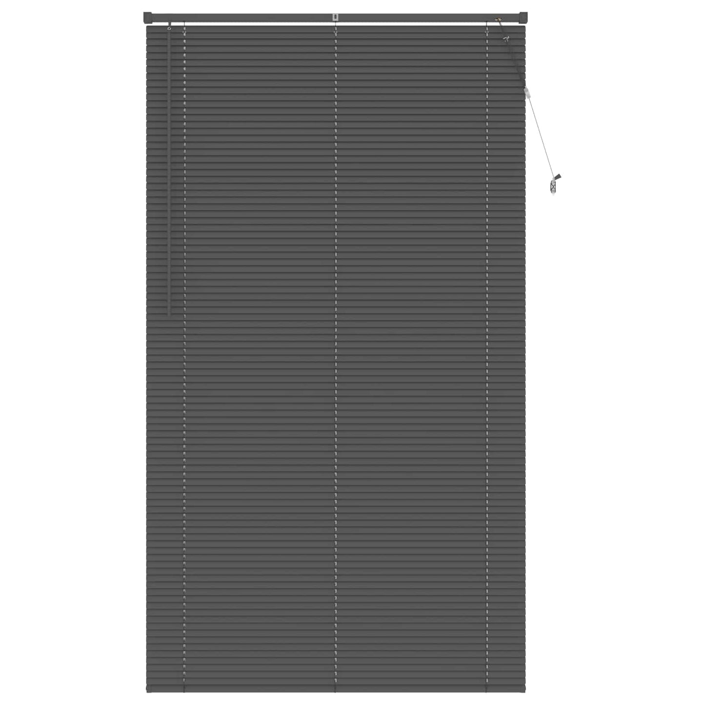 Persienner Sølvgrå 213 x 110 cm 25 mm PVC
