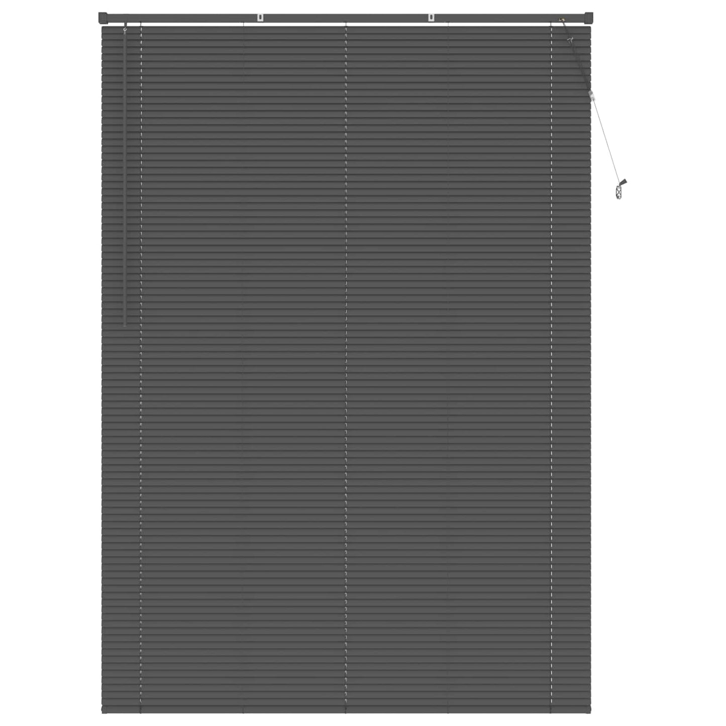 Persienner Sølvgrå 213 x 150 cm 25 mm PVC