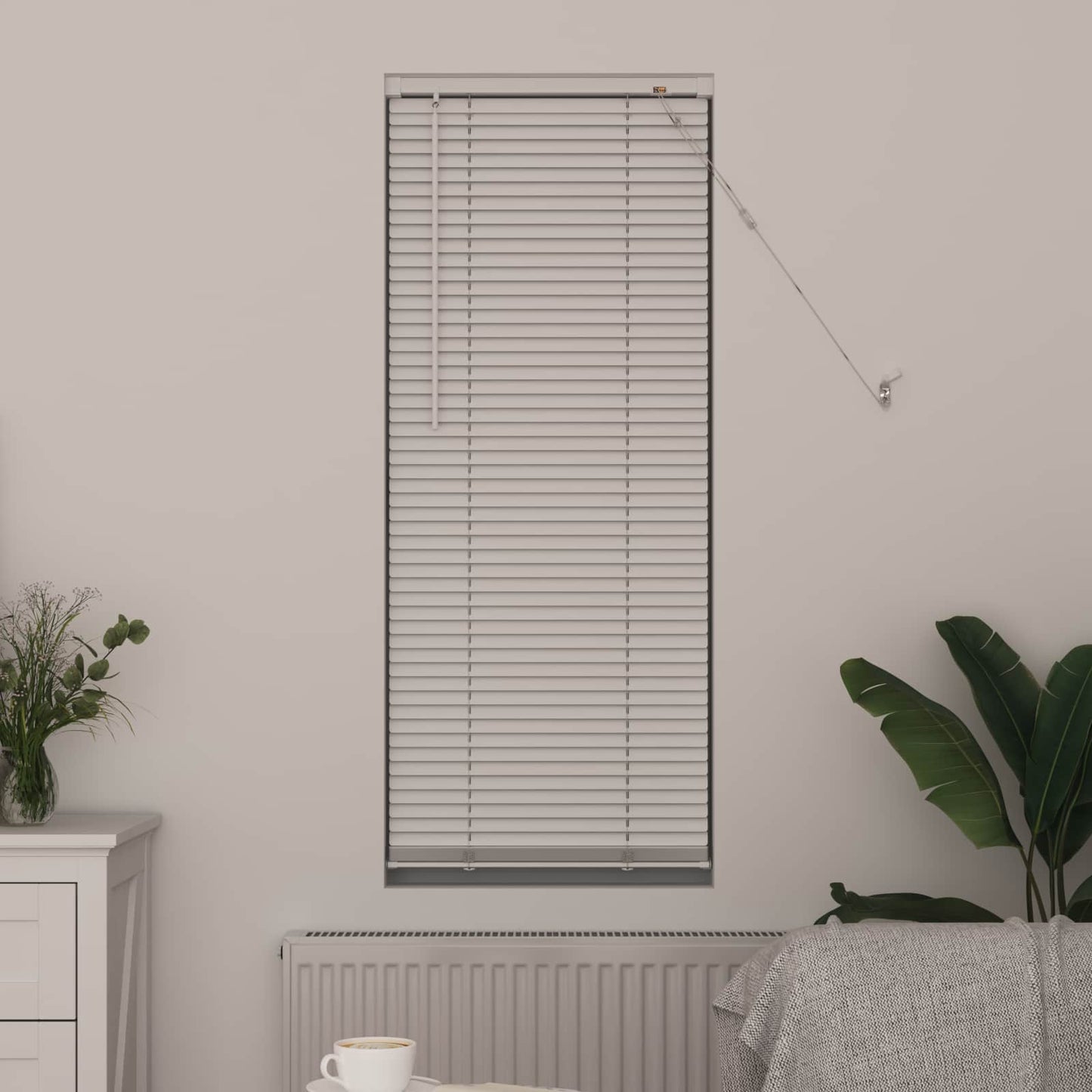 Persienner Hvid 150 x 50 cm 25 mm PVC