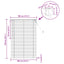 Persienner Hvid 150 x 100 cm 25 mm PVC