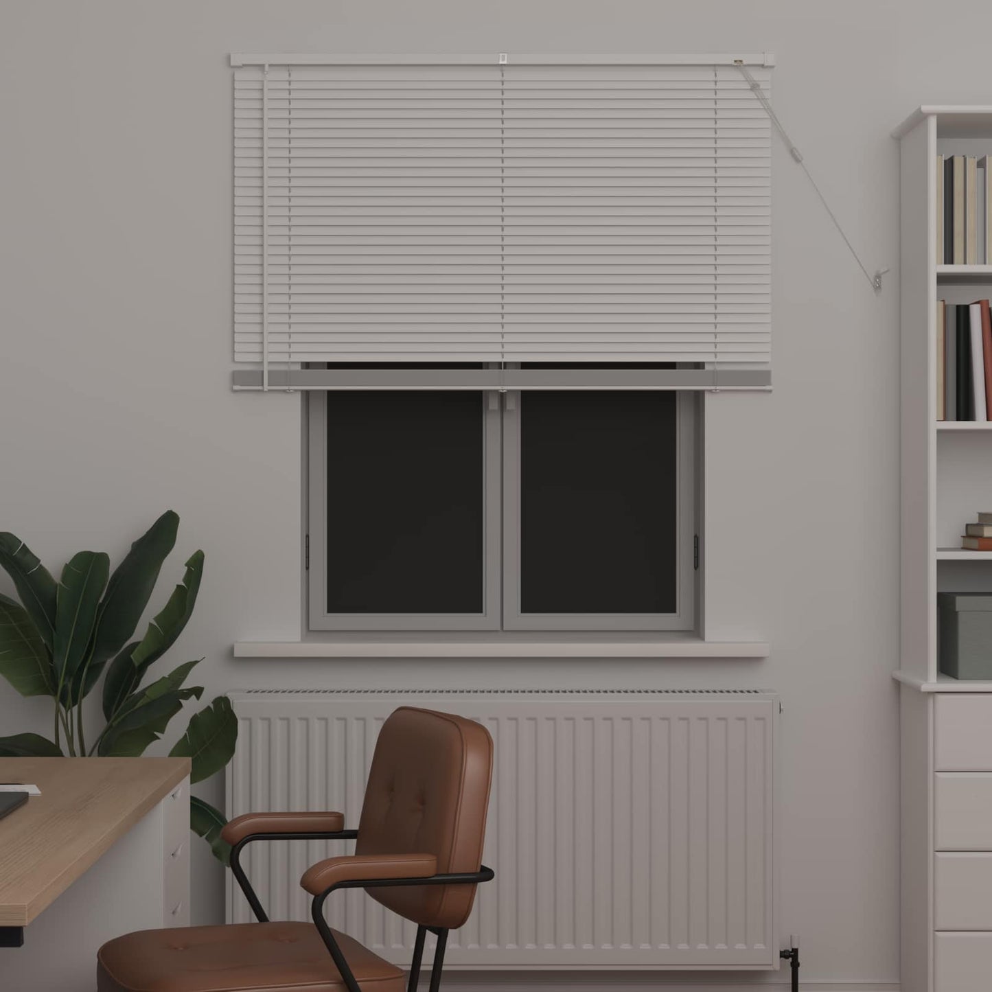 Persienner Hvid 150 x 110 cm 25 mm PVC