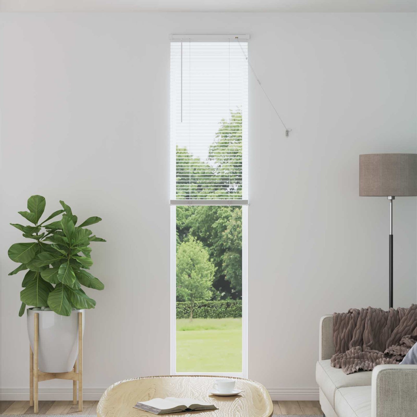 Persienner Hvid 213 x 40 cm 25 mm PVC
