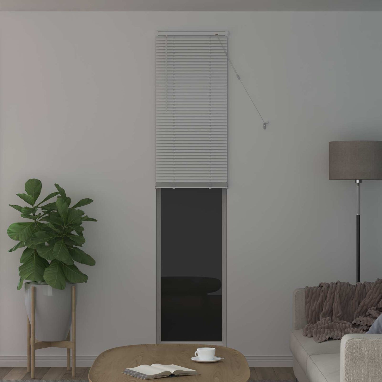 Persienner Hvid 213 x 40 cm 25 mm PVC