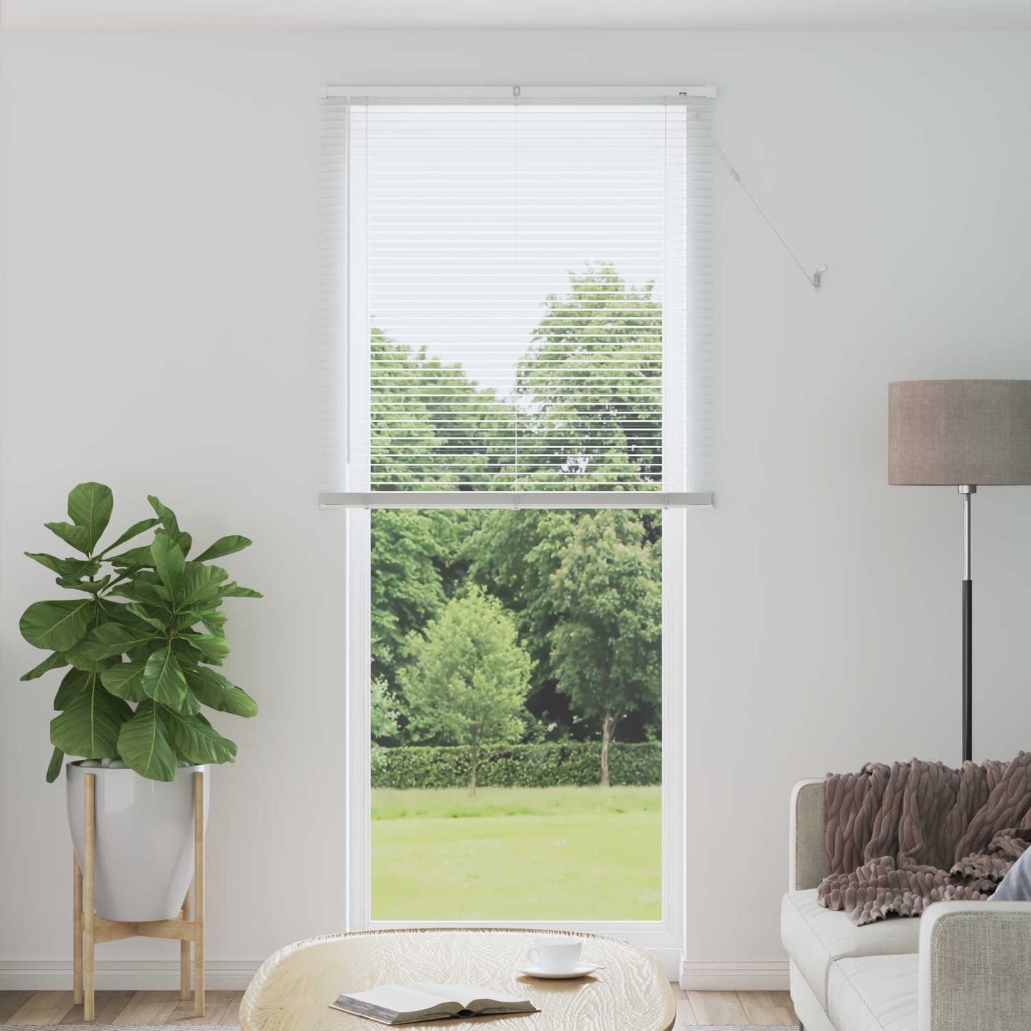 Persienner Hvid 213 x 70 cm 25 mm PVC