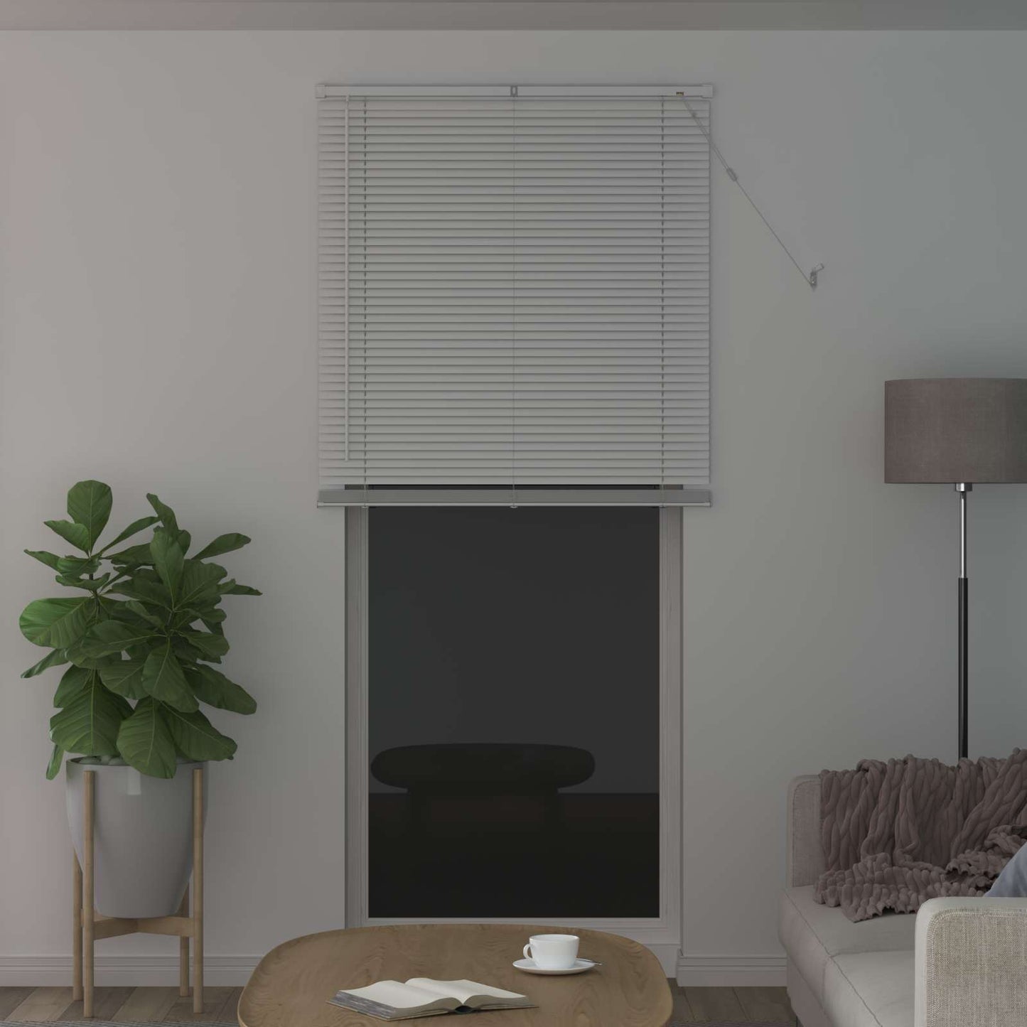 Persienner Hvid 213 x 90 cm 25 mm PVC