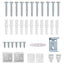 Persienner Hvid 213 x 120 cm 25 mm PVC