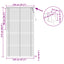 Persienner Hvid 213 x 120 cm 25 mm PVC