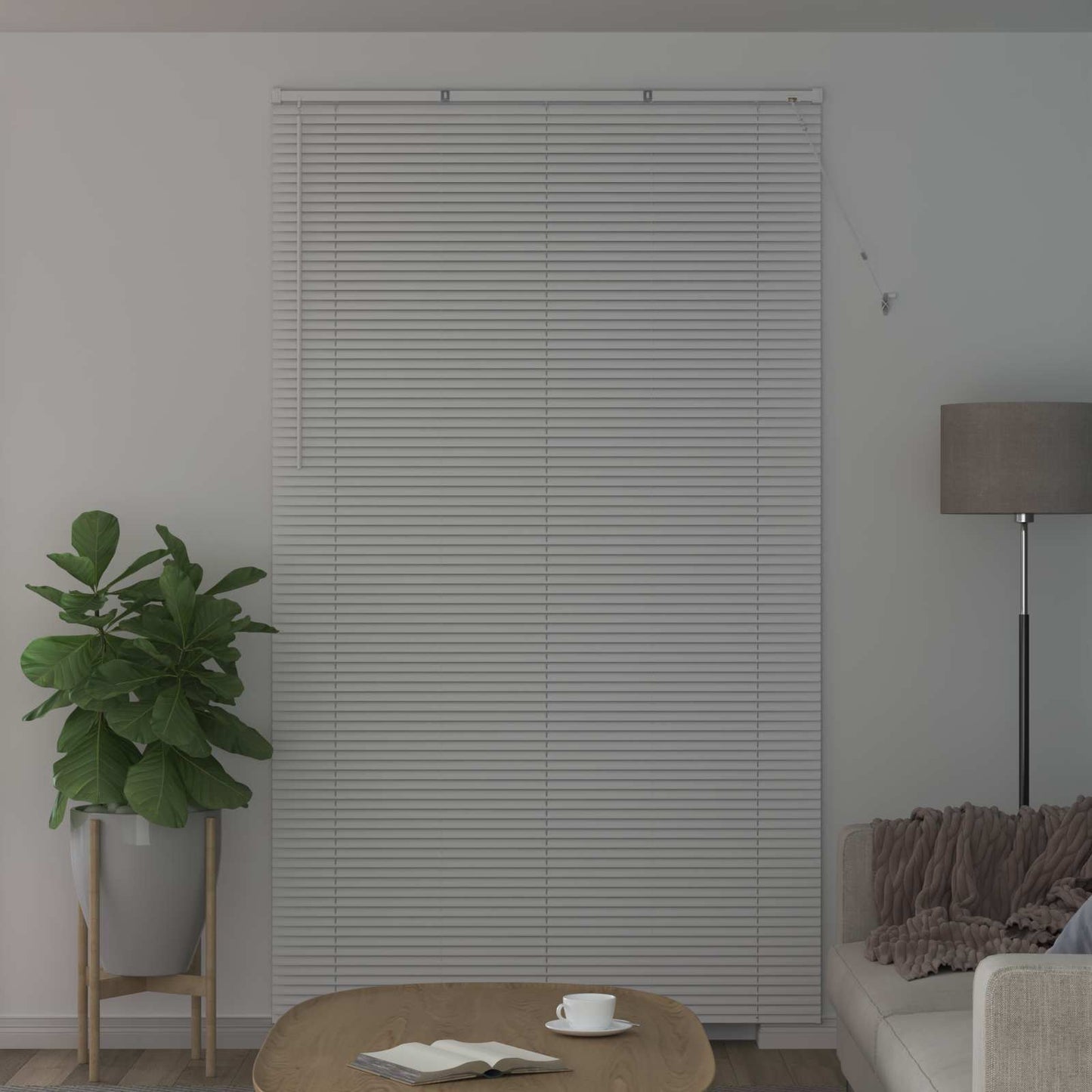 Persienner Hvid 213 x 130 cm 25 mm PVC
