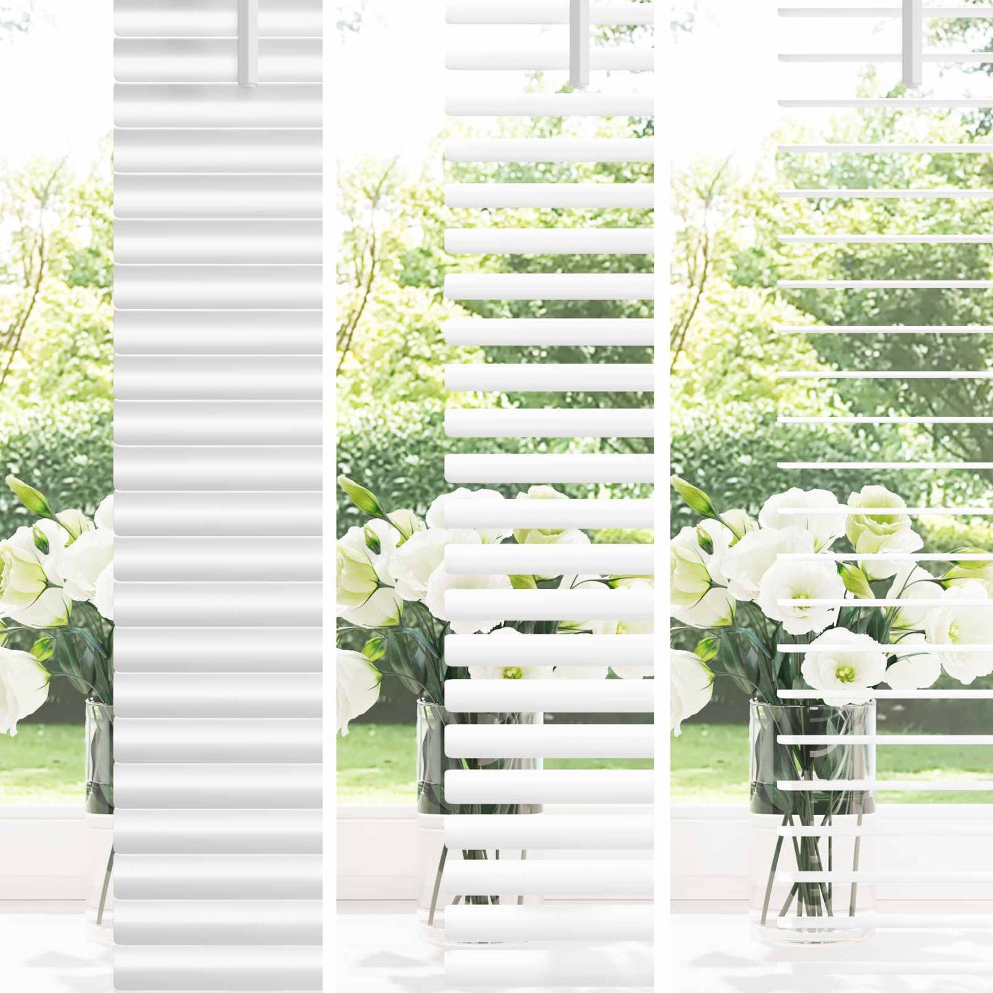 Persienner Hvid 213 x 140 cm 25 mm PVC