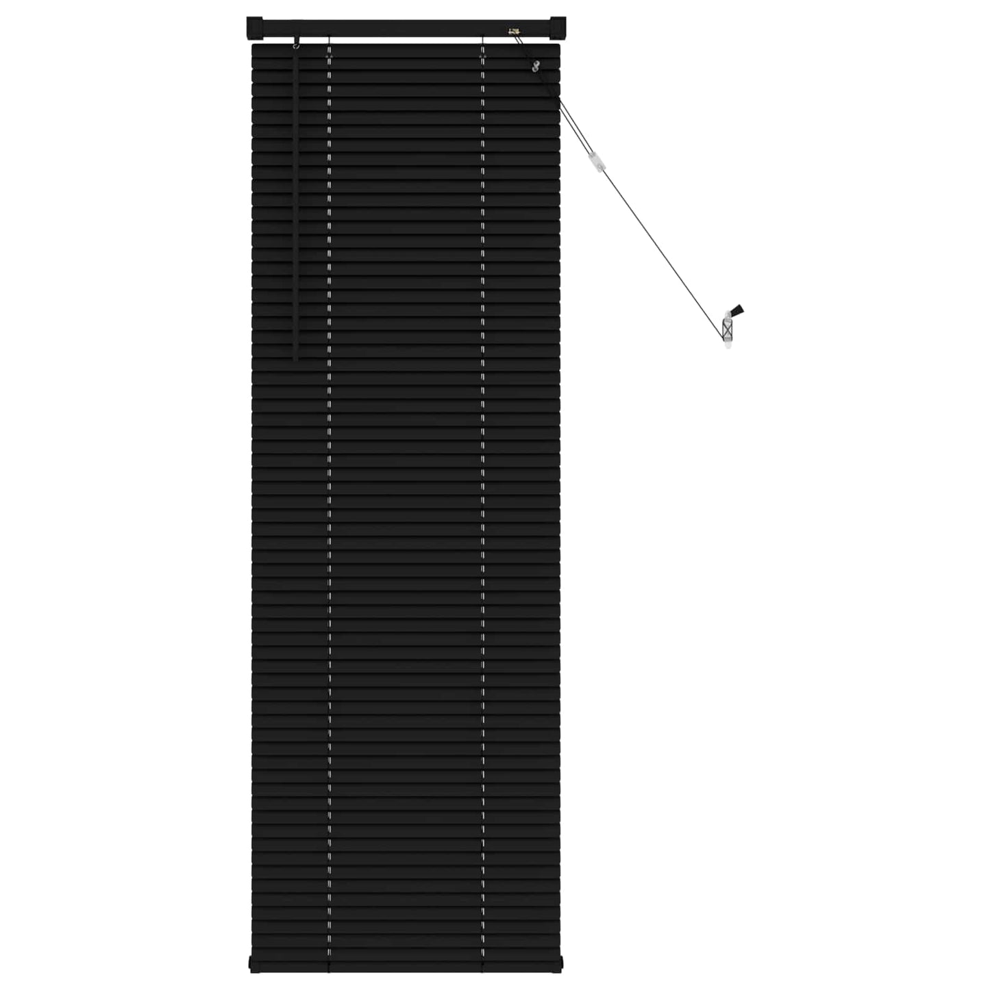 Persienner Sort 150 x 50 cm 25 mm PVC