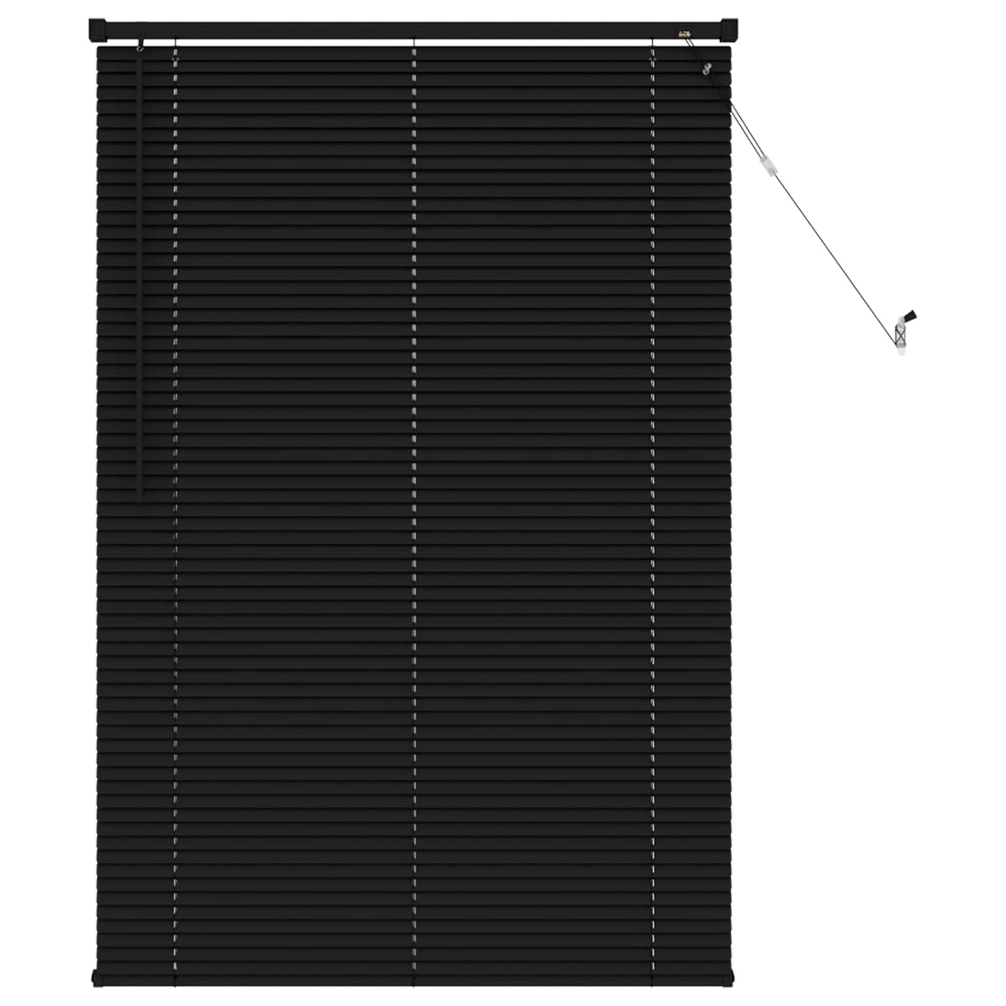 Persienner Sort 150 x 70 cm 25 mm PVC