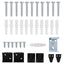 Persienner Sort 150 x 100 cm 25 mm PVC