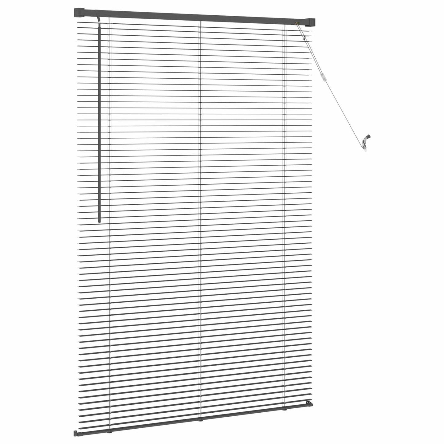 Persienner Sort 150 x 100 cm 25 mm PVC