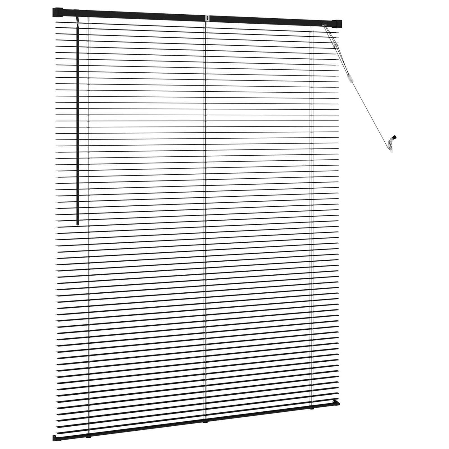 Persienner Sort 150 x 110 cm 25 mm PVC