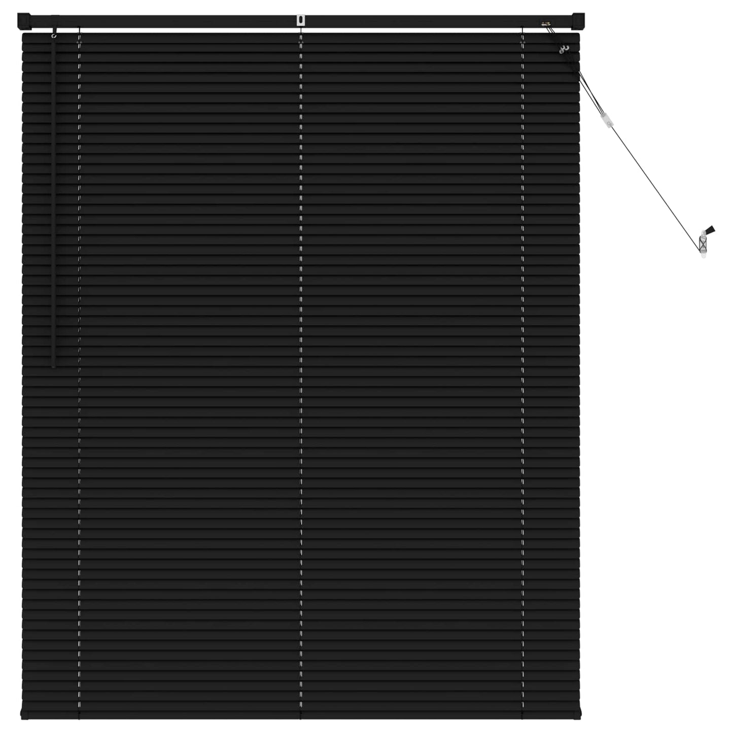 Persienner Sort 150 x 110 cm 25 mm PVC