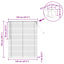 Persienner Sort 150 x 120 cm 25 mm PVC