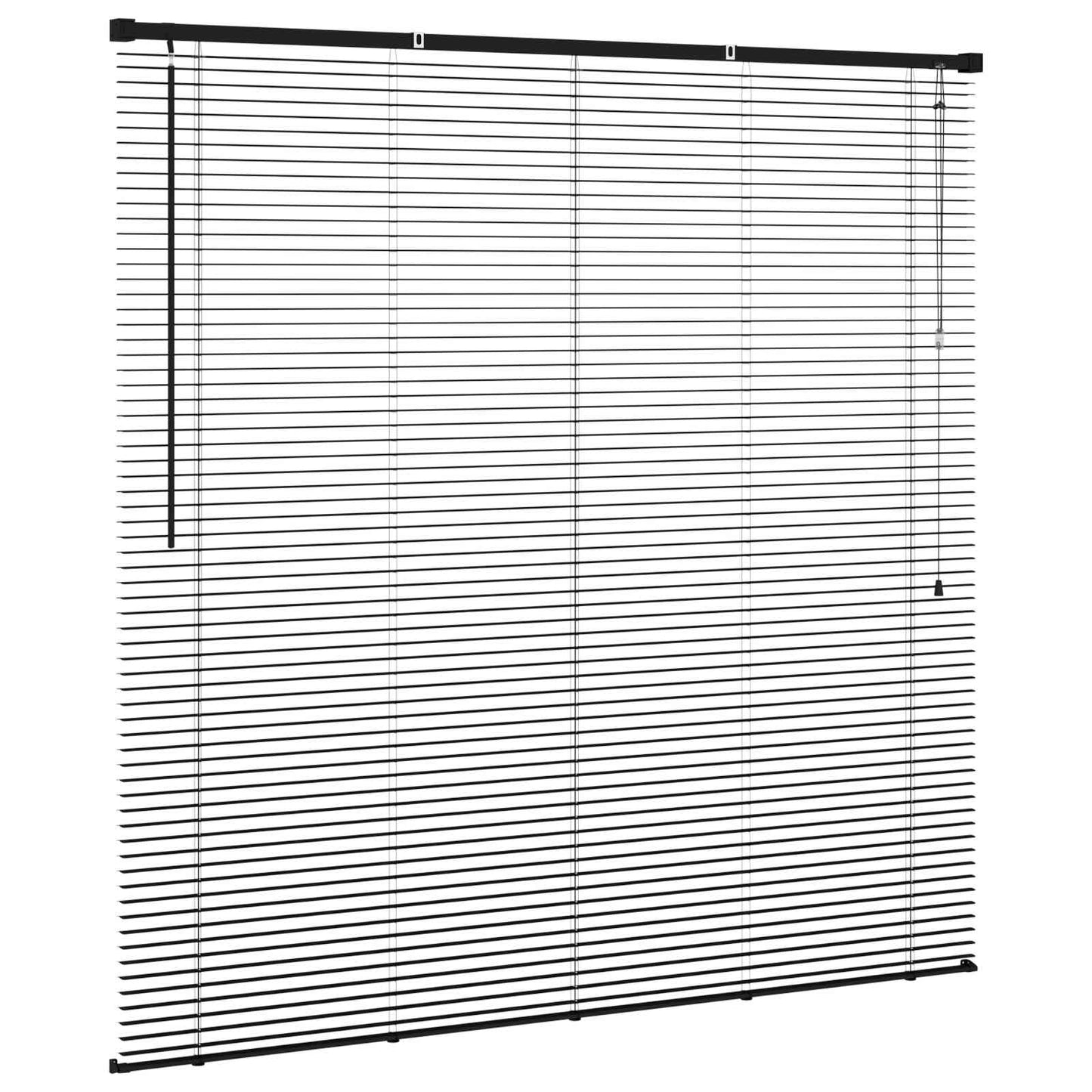 Persienner Sort 150 x 130 cm 25 mm PVC