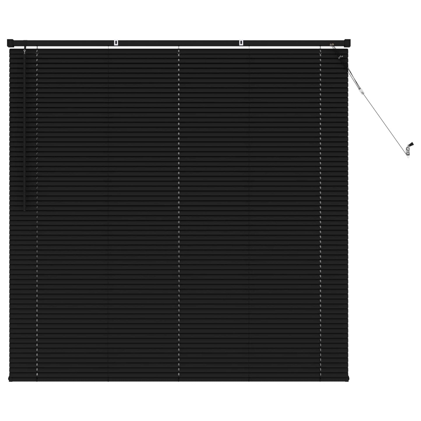 Persienner Sort 150 x 140 cm 25 mm PVC