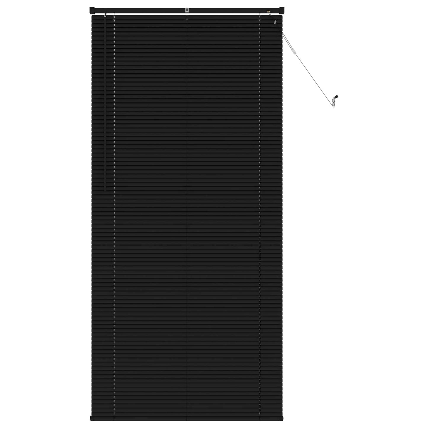Persienner Sort 213 x 90 cm 25 mm PVC