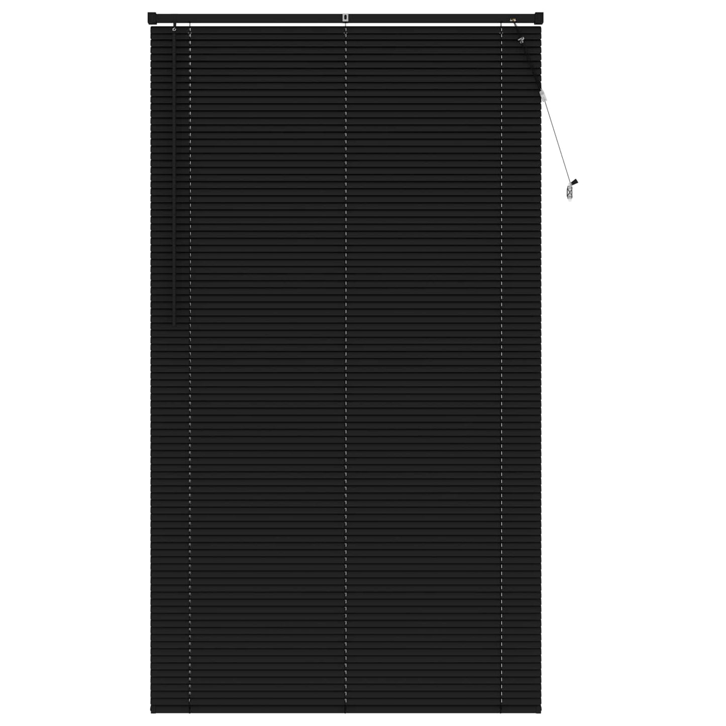 Persienner Sort 213 x 110 cm 25 mm PVC