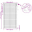 Persienner Sort 213 x 110 cm 25 mm PVC