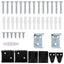 Persienner Sort 213 x 140 cm 25 mm PVC