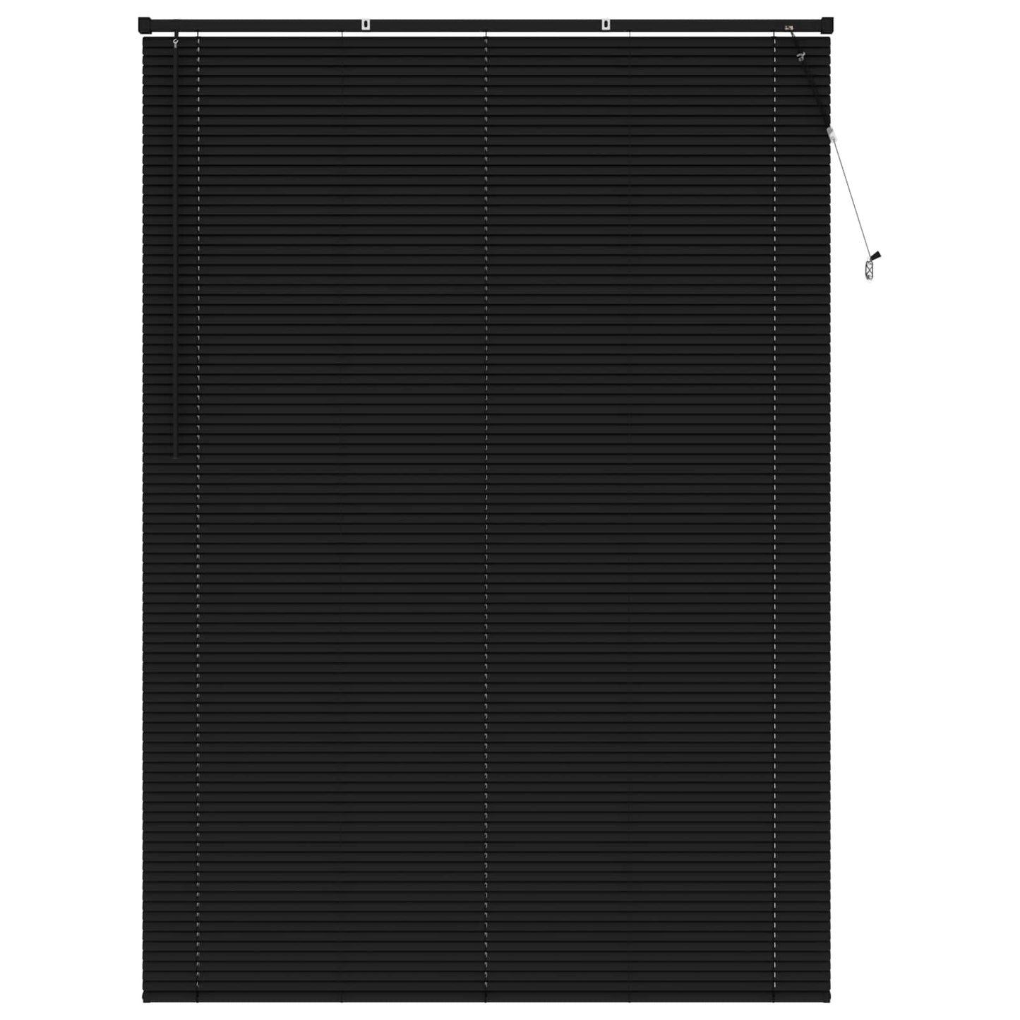 Persienner Sort 213 x 140 cm 25 mm PVC