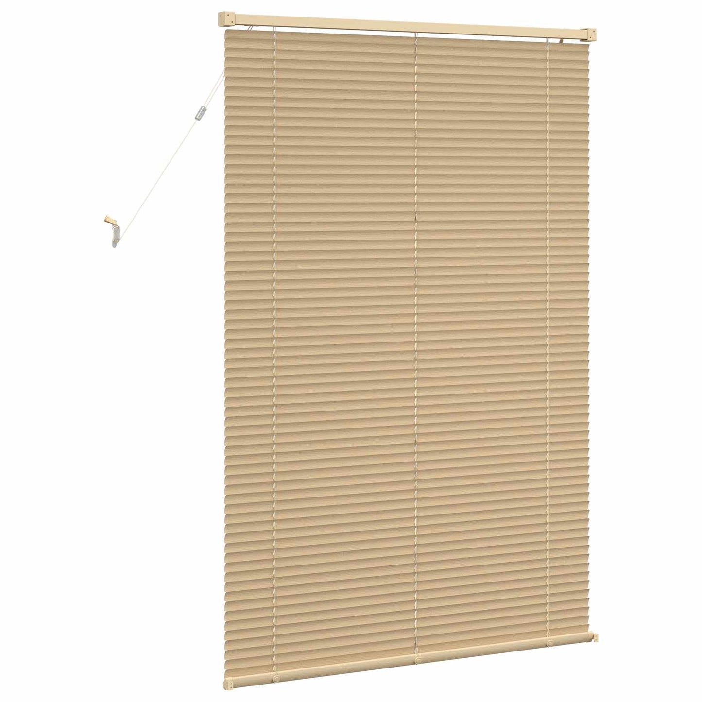 Persienner Lys Brun med Mønster 150 x 80 cm 25 mm PVC