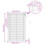 Persienner Lys Brun med Mønster 150 x 80 cm 25 mm PVC