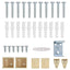 Persienner Lys Brun med Mønster 150 x 120 cm 25 mm PVC
