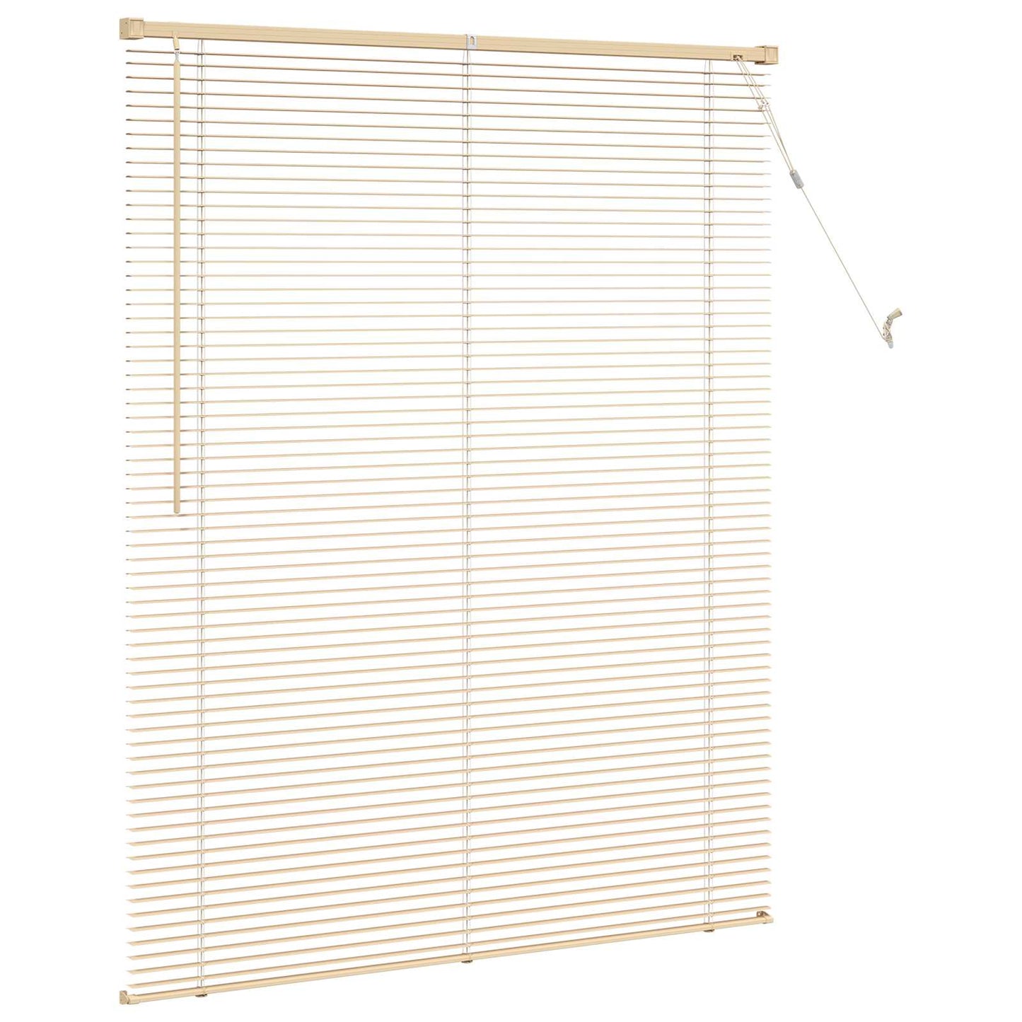Persienner Lys Brun med Mønster 150 x 120 cm 25 mm PVC