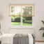 Persienner Lys Brun med Mønster 150 x 140 cm 25 mm PVC