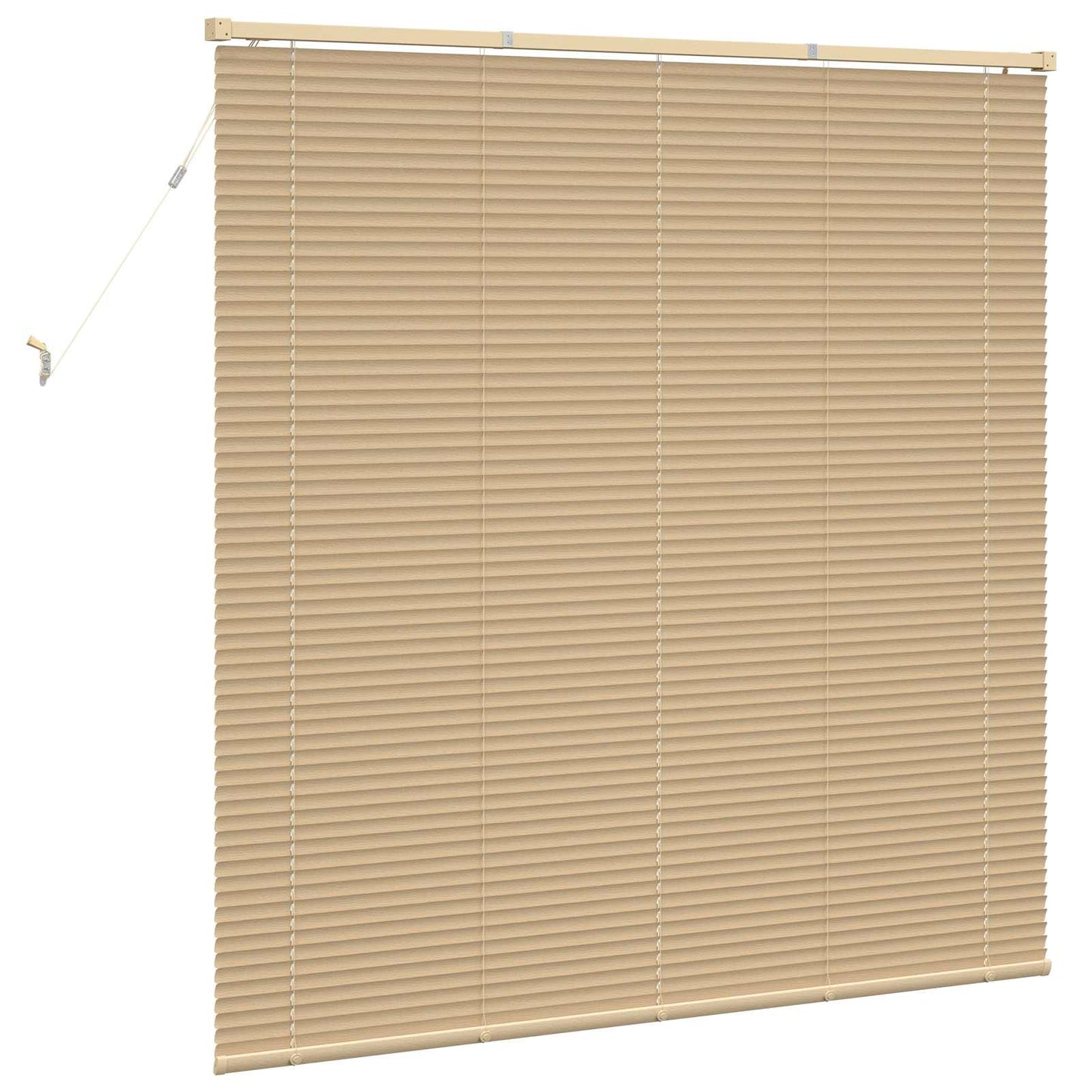 Persienner Lys Brun med Mønster 150 x 140 cm 25 mm PVC