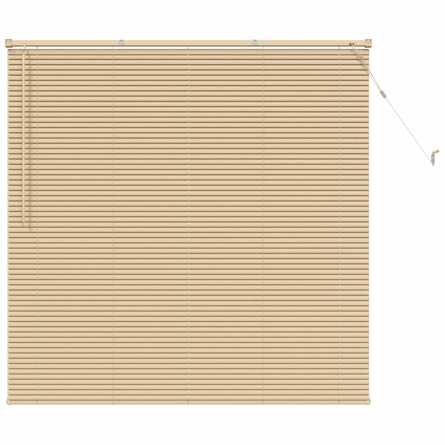 Persienner Lys Brun med Mønster 150 x 150 cm 25 mm PVC