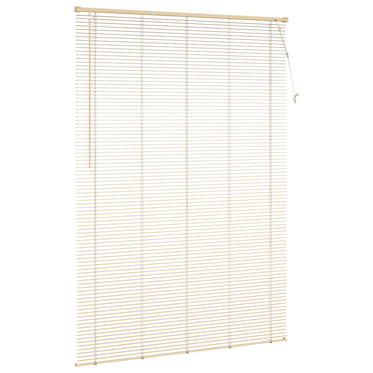 Persienner Lys Brun med Mønster 213 x 130 cm 25 mm PVC
