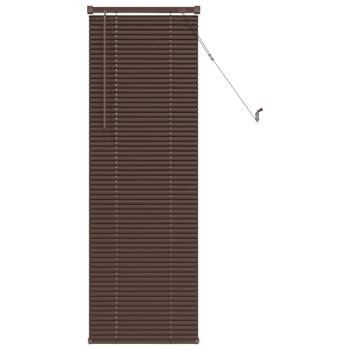 Persienner Mørk Brun med Mønster 150 x 40 cm 25 mm PVC