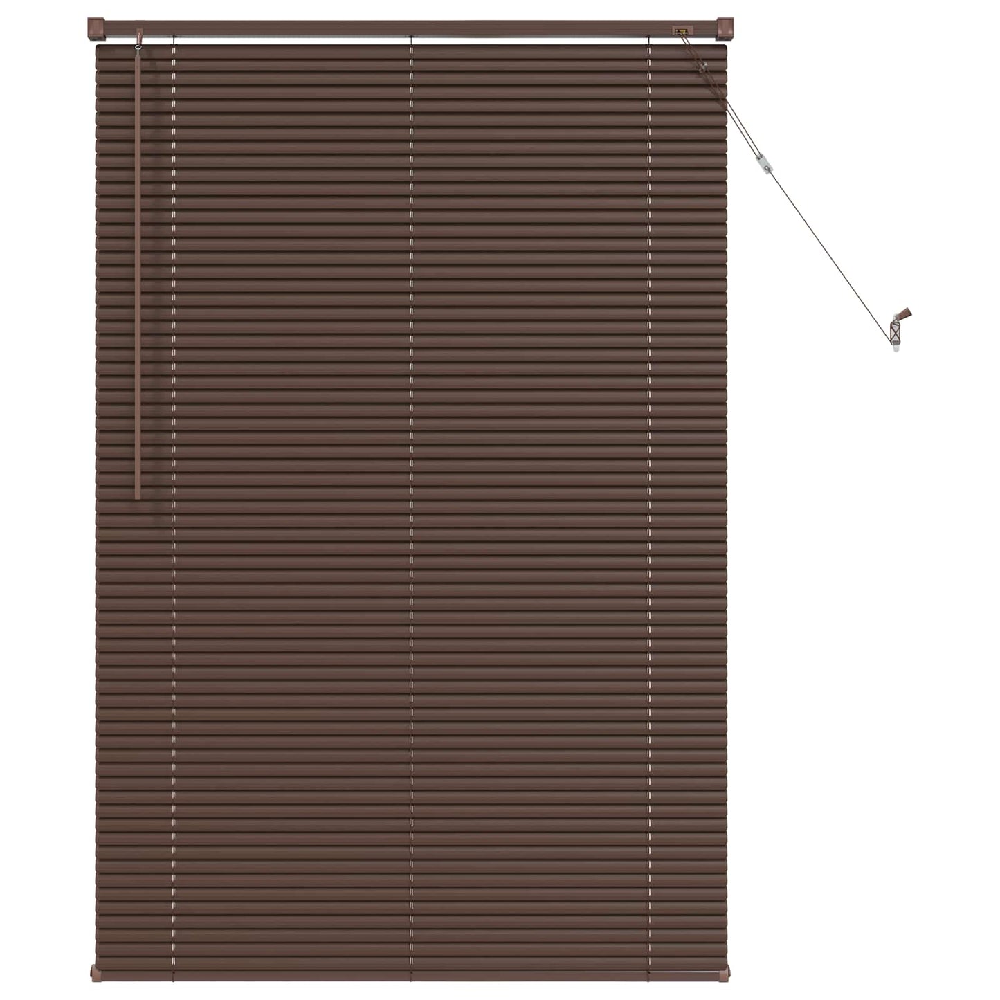 Persienner Mørk Brun med Mønster 150 x 90 cm 25 mm PVC
