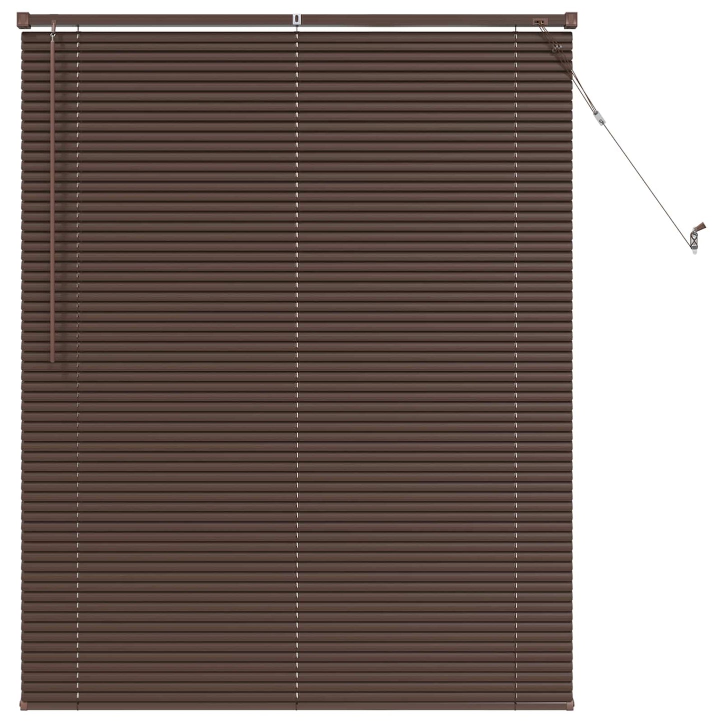 Persienner Mørk Brun med Mønster 150 x 110 cm 25 mm PVC