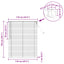 Persienner Mørk Brun med Mønster 150 x 110 cm 25 mm PVC