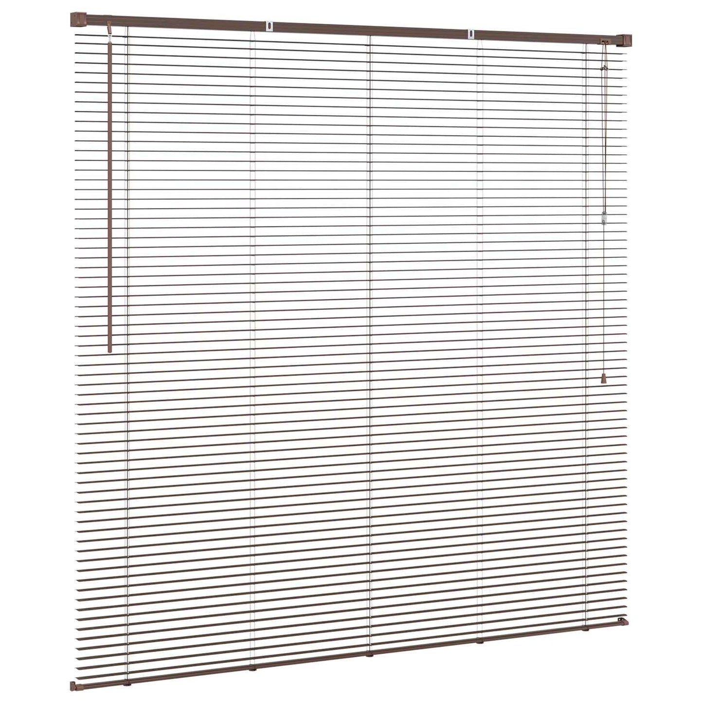 Persienner Mørk Brun 160 x 150 cm 25 mm PVC