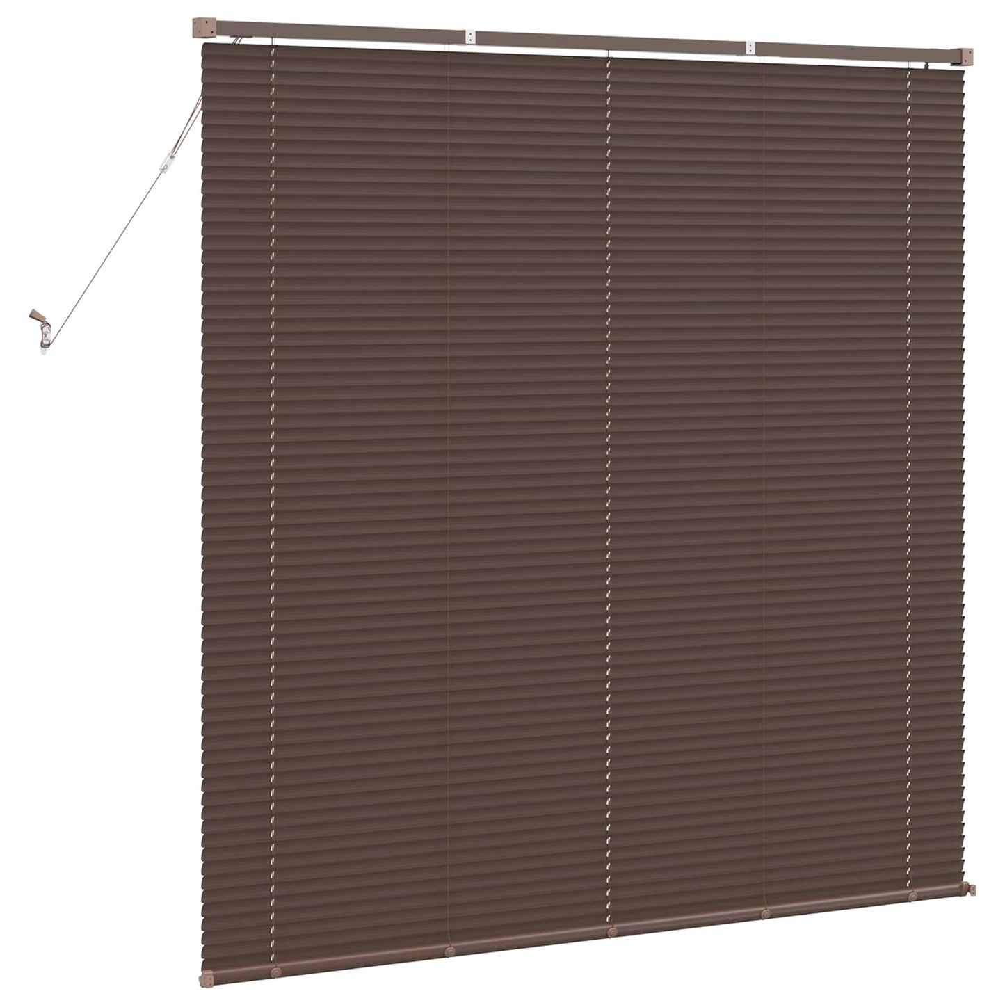 Persienner Mørk Brun 160 x 150 cm 25 mm PVC