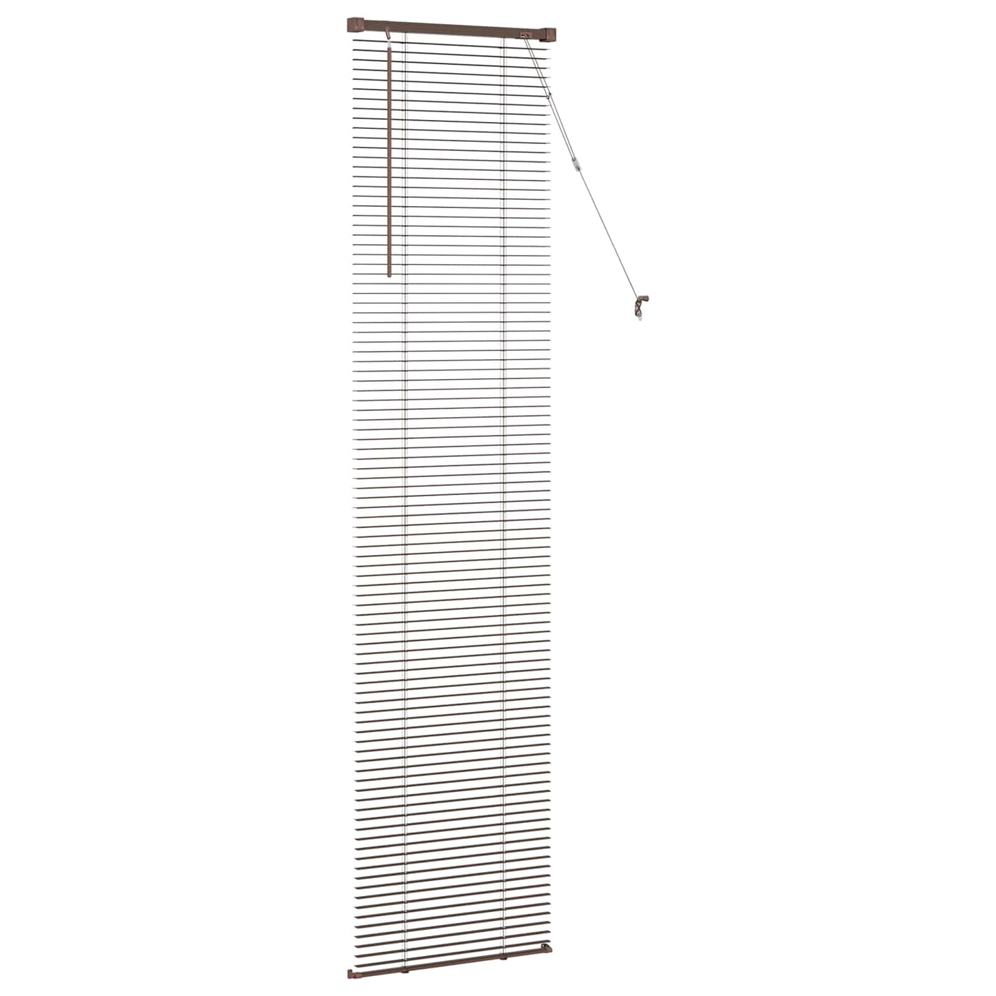 Persienner Mørk Brun med Mønster 213 x 40 cm 25 mm PVC