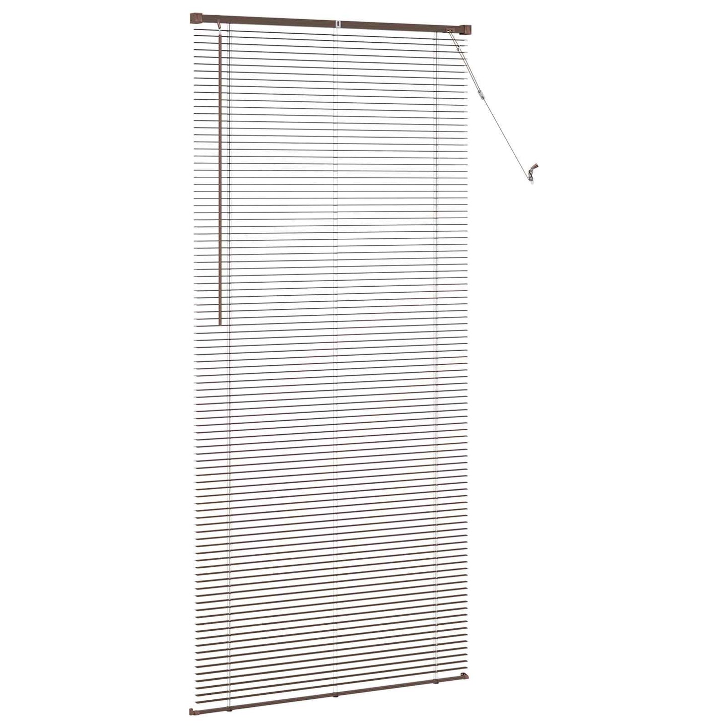 Persienner Mørk Brun med Mønster 213 x 70 cm 25 mm PVC