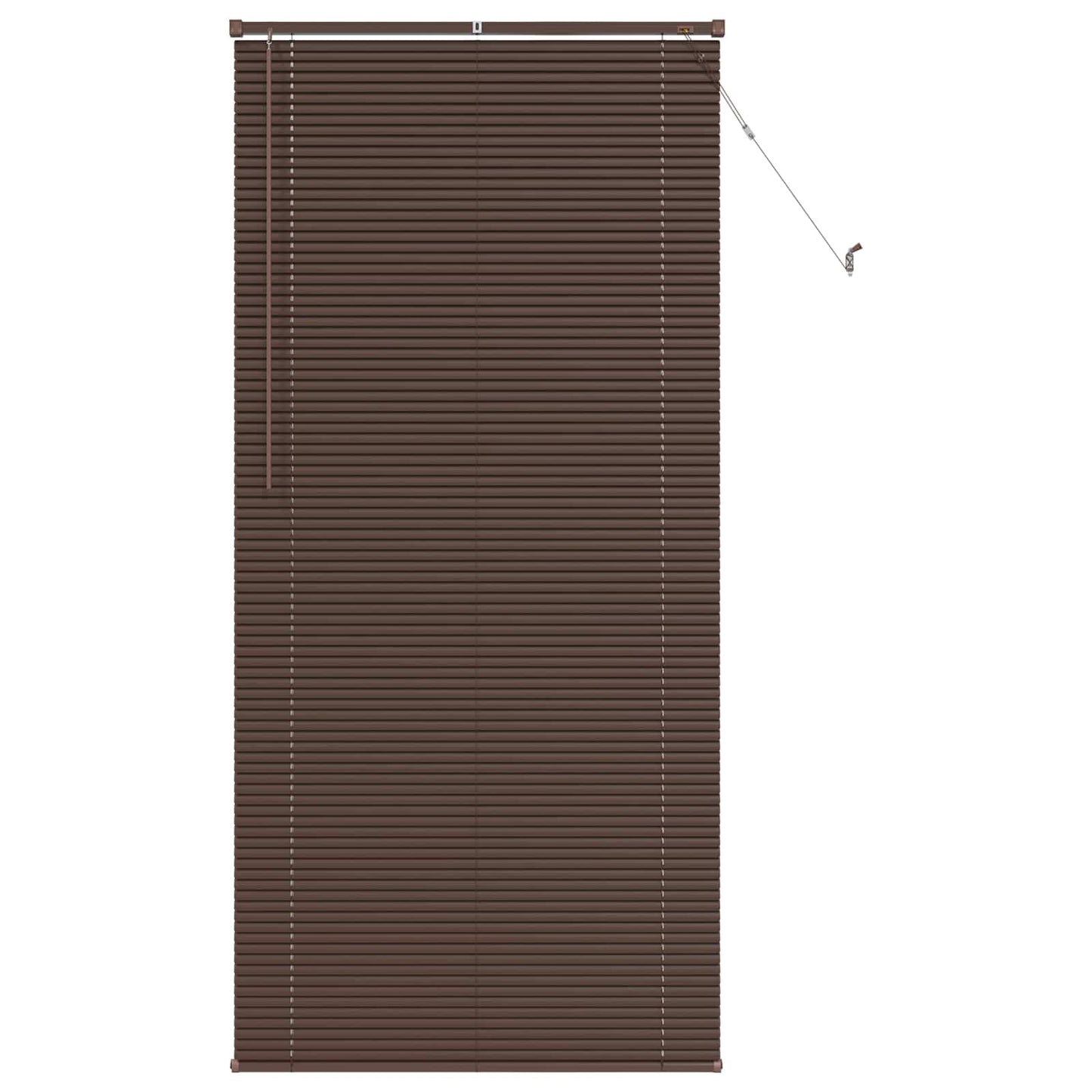 Persienner Mørk Brun med Mønster 213 x 100 cm 25 mm PVC