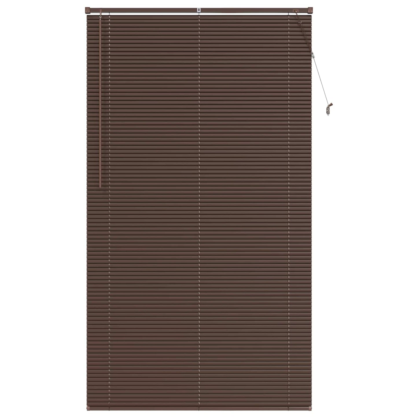 Persienner Mørk Brun med Mønster 213 x 120 cm 25 mm PVC