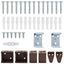 Persienner Mørk Brun med Mønster 213 x 140 cm 25 mm PVC