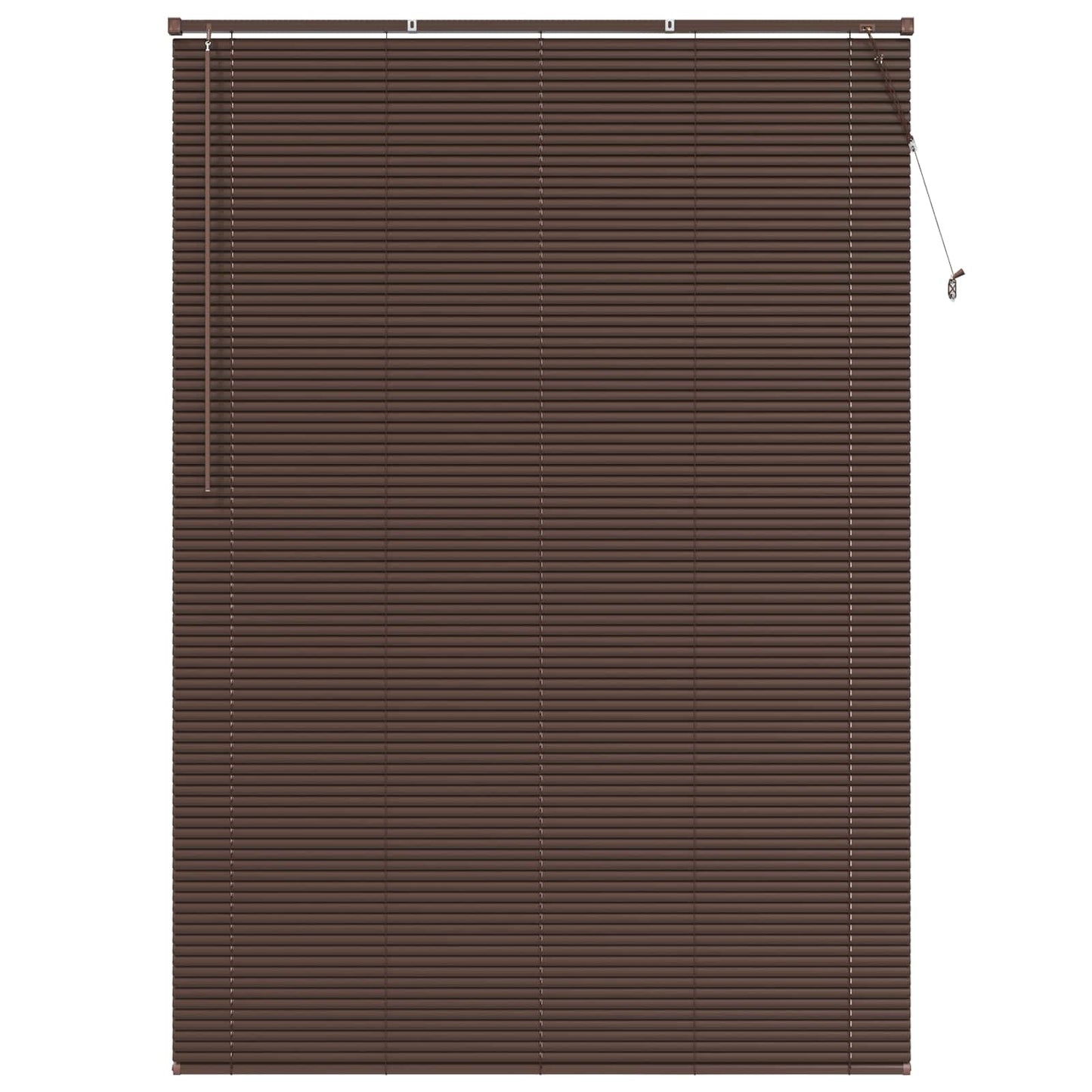 Persienner Mørk Brun med Mønster 213 x 140 cm 25 mm PVC