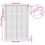 Persienner Mørk Brun med Mønster 213 x 150 cm 25 mm PVC